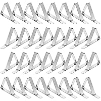 TriPole Tablecloth Clips 32 Pack Stainless Steel Table Cover Clamps Skirt Clips for Home Kitchen Restaurant Picnic Tables