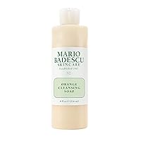 Mario Badescu Orange Cleansing Soap - Cream Face Cleanser and Exfoliator Enriched with AHA - Oil Free Face Wash for Combination or Dry Skin - Mild Face Exfoliant with Non-Drying Formula