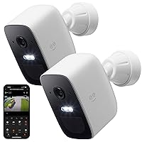 Freebird 2 Smart Battery Camera - IP65 Waterproof, Rechargeable Battery, Night Vision, Two-Way Audio,Compatible with Alexa Alexa & Google (2 Pack)