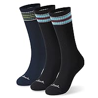 MONFOOT Women's and Men's 3 Pack Athletic Skate Cushioned Crew Socks