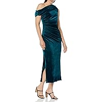 Shoshanna Women's Grover Gemstone Velvet Midi Dress