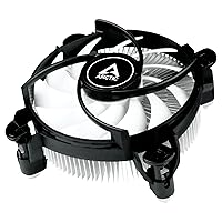 ARCTIC Alpine 17 LP - Low-Profile CPU Cooler for Intel LGA 1700, 92 mm PWM Fan, Low Installation Height: 42.9 mm, 4-pin Connection, 300-3000 RPM, Tool-Free Push-pin Installation, top Blower