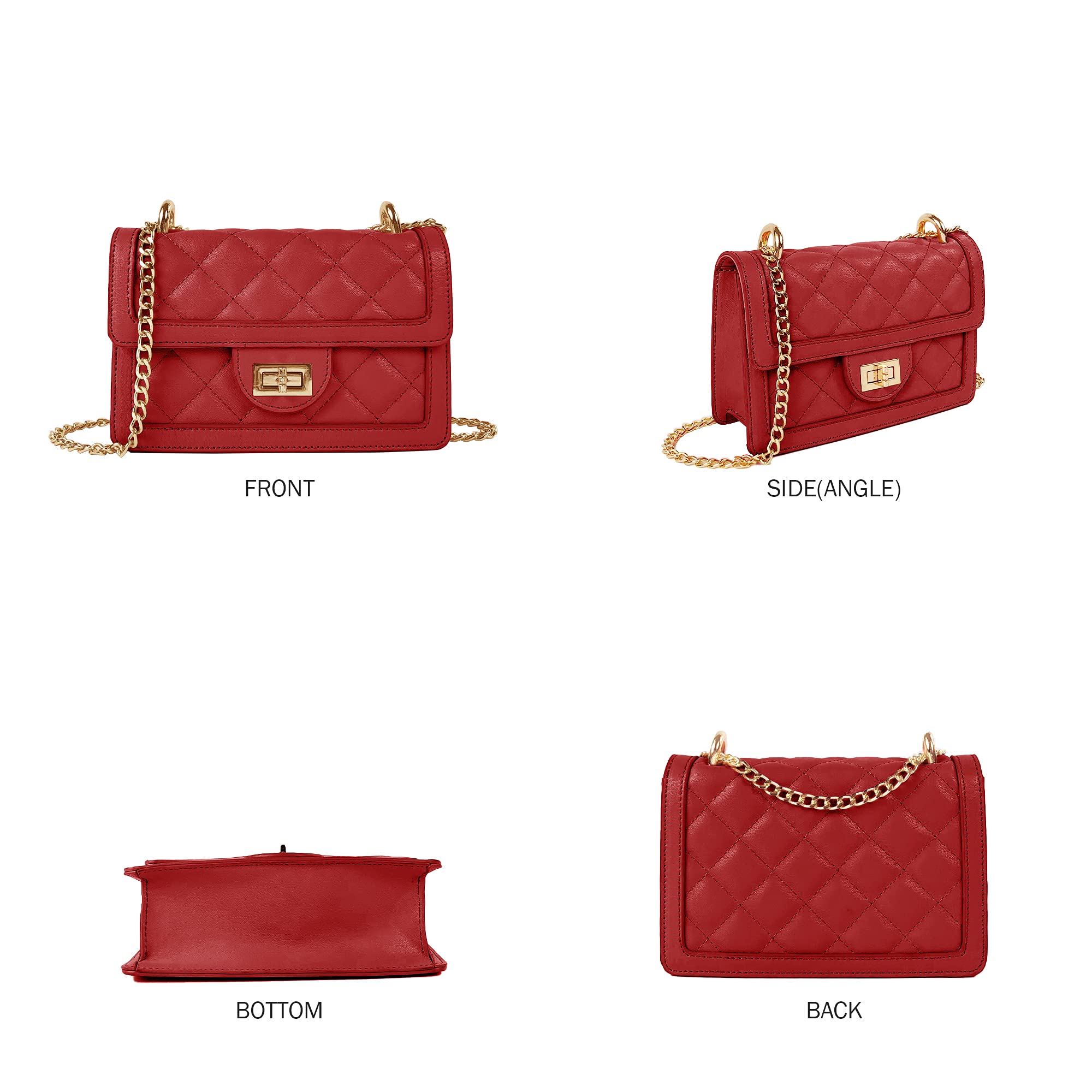 SG SUGU Small Quilted Crossbody Bag, Trendy Designer Mini Shoulder Bag,  Phone Wallet Purse for Women