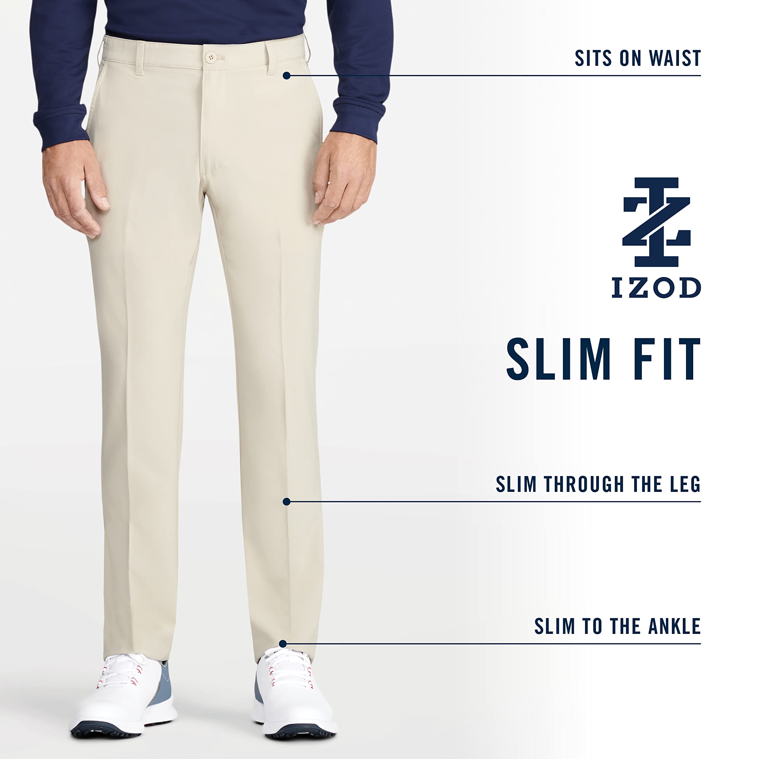 Izod Men's Slim Fit Golf Swingflex Pant
