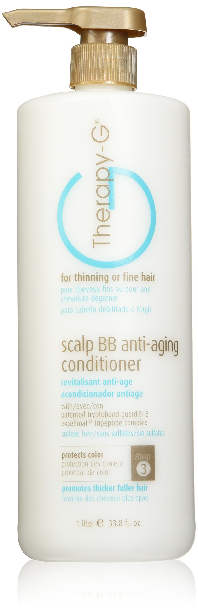 Therapy G Scalp BB Anti-Aging Conditioner for hair loss, stimulating hair regrowth, protecting hair color Liter 33.8 oz