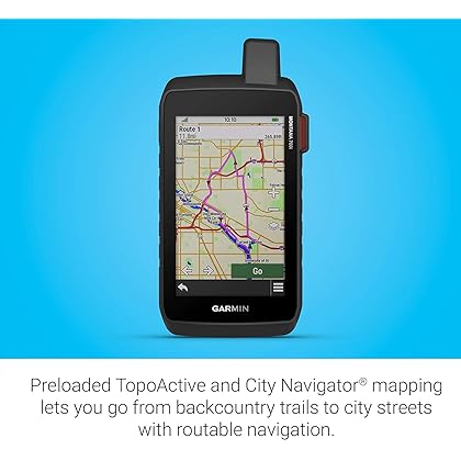 Wearable4U - Garmin Montana 700i Rugged GPS Touchscreen Navigator with inReach Technology with Included Ultimate E-Bank Bundle