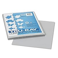 Pacon 103027 Tru-Ray Construction Paper, 76 lbs., 9 x 12, Gray, 50 Sheets/Pack
