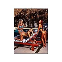 Posters Hot Girls Poster Bikini Girls Butts And Luxury Cars Painting Beach Scenery Canvas Wall Presents1 Canvas Art Poster And Wall Art Picture Print Modern Family Bedroom Decor 24x32inch(60x80cm) Unf