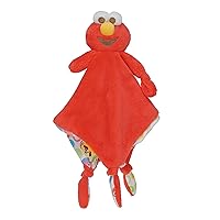 KIDS PREFERRED Sesame Street Elmo Blanky Made of Soft Material with Knotted Corners and Pacifer Loop for Babies and Infants