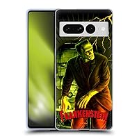 Head Case Designs Officially Licensed Universal Monsters Yellow Frankenstein Soft Gel Case Compatible with Google Pixel 7 Pro