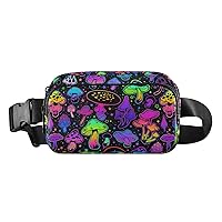 Mushroom Fanny Pack for Men Women Belt Bag Waterproof Waist Bags With Adjustable Straps Gifts for Travel Sports Workout