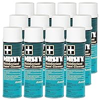 MISTY Disinfectant Spray - 19 Ounce (Case of 12) 1001907 - Foaming Action Kills Staph, Salmonella, HIV, MRSA and Pseudomonas