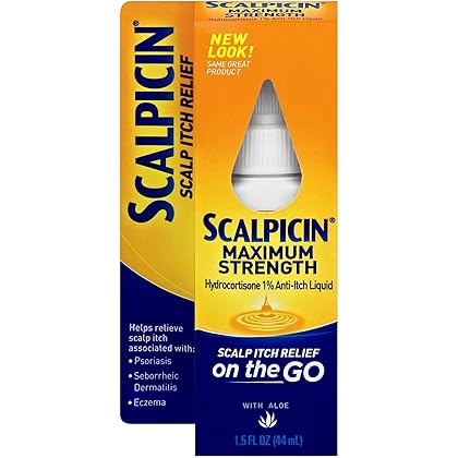 Scalpicin Max Strength Scalp Itch Treatment, 1.5 Ounce (Pack of 1)