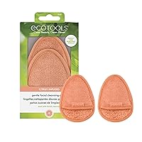 EcoTools Gentle Facial Cleansing Cloths, Reusable, Antioxidant Citrus Infused Face Cloths, Removes Makeup, Dirt, & Oils From Pores, Eco-Friendly & Washable, Vegan & Cruelty Free, Pack of 2