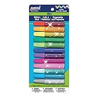 Artskills Rainbow Puffy Glitter Glue Pens Arts & Crafts Supplies, 12 Pack, Multi 12 Count