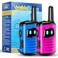Toys for 3-8 Year Old Girls: comedyfun Mini Robots Walkies Talkies 2 Pack Easter Basket Stuffers Birthday Gifts for 3 4 5 6-8 Year Old Girls Boys Camping Hiking Toys for 6 7 8-10 Year Old Girl Boy Kid