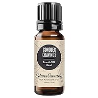 Conquer Cravings Essential Oil Blend, 100% Pure & Natural Therapeutic Aromatherapy Blends- Diffuse or Topical Use 10 ml
