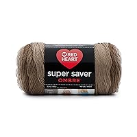 Red Heart Super Saver Ombre Yarn, 1 Pack, Cocoa
