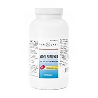 GeriCare Stool Softener Docusate Sodium 100 mg, Laxative 1000 Count (Pack of 2)