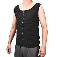 TRIBE WOD Sweat Shaper Vest for Men - 23x18 Inches Sauna Suits | Heat Trapping Sauna Shirt for Men - Gym, Jogging or Home Workout fitness outfit