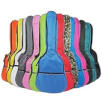 HOT SEAL 5MM Sponge Waterproof Durable Colorful Conventional Guitar Case Bag with Storage (for 40&41 Inch, Pink)