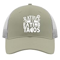 Bather Eating Tacos Caps Youth Golf Hat Apricot Hats for Women Gifts for Dad Cycling Cap
