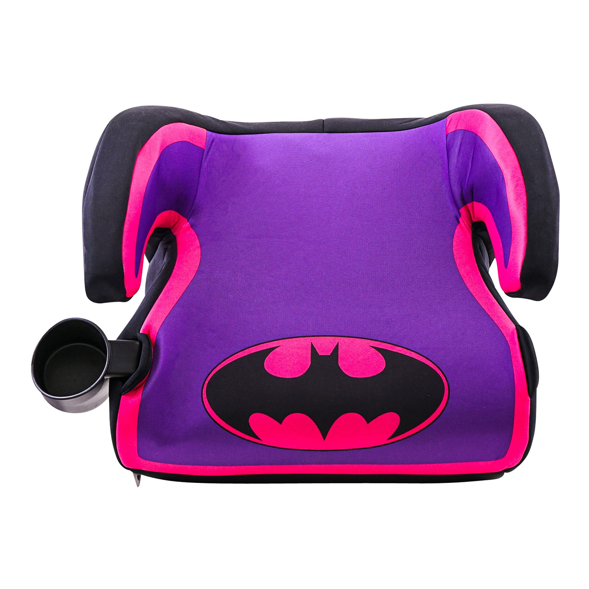 KidsEmbrace DC Comics Batgirl Backless Booster Car Seat with Seatbelt Positioning Clip, Purple and Pink