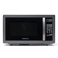 Farberware Countertop Microwave 1000 Watts, 1.1 cu ft - Microwave Oven With LED Lighting and Child Lock - Perfect for Apartments and Dorms - Easy Clean Black Stainless Steel