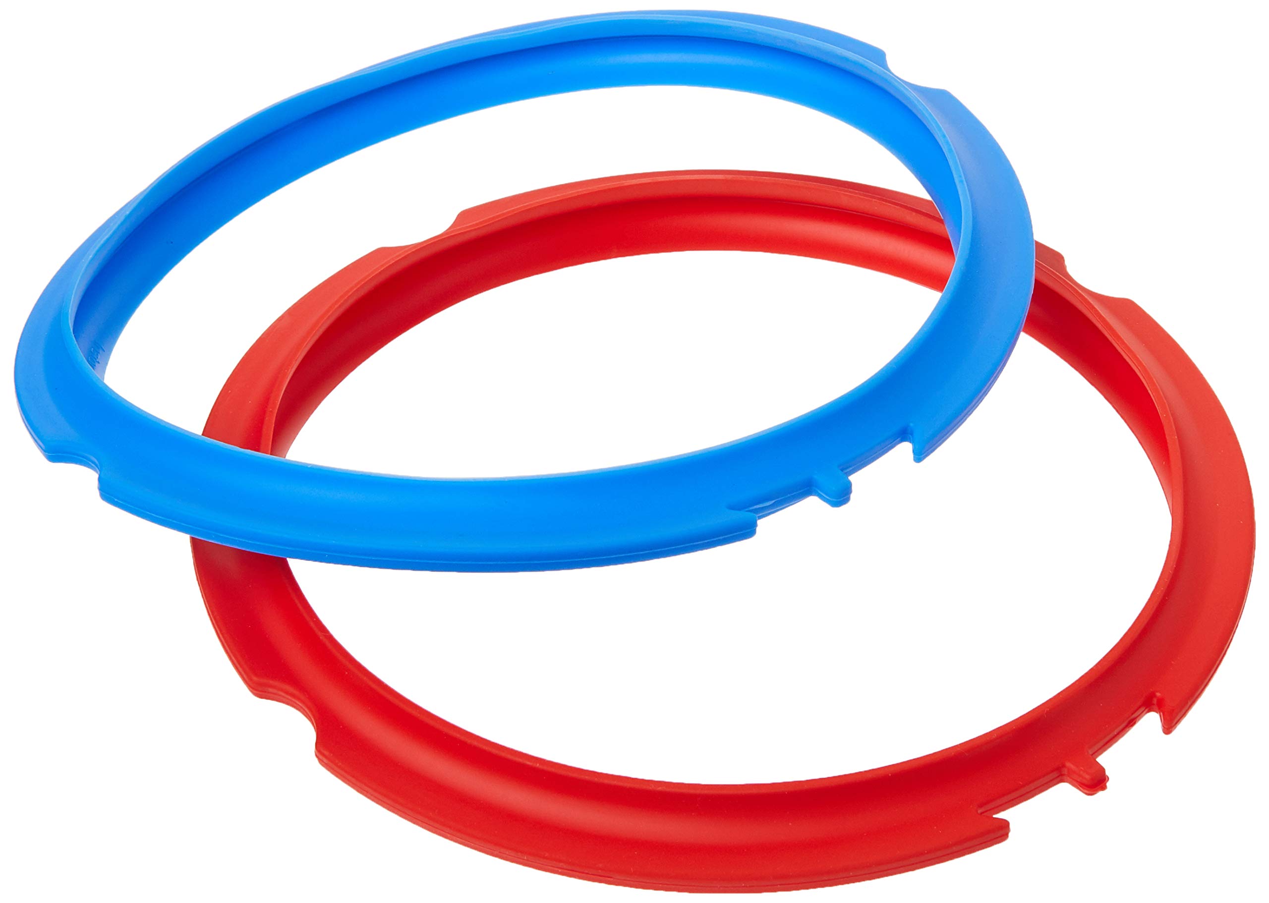 Instant Pot 2-Pack Sealing Ring Mini 3-Qt, Inner Pot Seal Ring, Electric Pressure Cooker Accessories, Non-Toxic, BPA-Free, Replacement Parts, Red/Blue