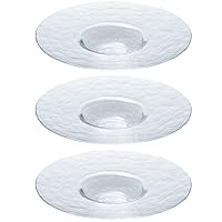 Toyo Sasaki Glass Bowls with Orbit Rims, Made in Japan, Approx. Diameter 10.6 x 1.8 inches (27.0 x 4.5 cm), Pack of 3