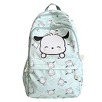 Anime Pochacco All Over Print Casual Backpack Laptop Backpack Travel Hiking Rucksack