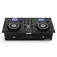 Gemini Sound CDM-4000BT: All-in-One DJ CD Player & Mixer Combo with Bluetooth - Ideal for Aspiring DJs, Dual CD/USB for Home & Event Use, User-Friendly Controls with Jog Wheels and Pitch Control
