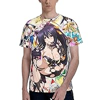 Anime Manga High School DxD T Shirt Mens Cool Tee Summer O-Neck Short Sleeves Shirts