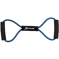 ProsourceFit Toner Resistance Band 15-20 lb Figure 8 Heavy Duty Workout Tube for Upper & Lower Body Exercise