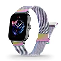 Bolesi Metal Bands Compatible with Amazfit GTS/GTS2/GTS 2e/GTS 2 Mini/GTS 3/GTS 4/GTS 4 Mini/Amazfit GTR 42 mm,20mm Watch Band Mesh Stainless Steel Wristband Replacement Quick Release Watch Straps for Amazfit Bip/Bip Lite/Bip U Pro/Bip 3/Bip 3 Pro