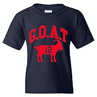 UGP Campus Apparel Goat Greatest of All Time New England Football Youth T Shirt