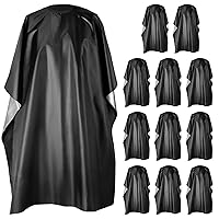12 PCS Barber Cape, Waterproof Shampoo Capes With Snaps Buttons Closure, Large Hair Cutting Salon Cape Barber (57 x 47 Inch