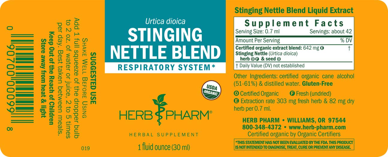 Herb Pharm Stinging Nettle Blend Liquid Extract - 1 Ounce (DNETT01)