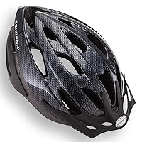 Thrasher Bike Helmet for Adult Men and Women, Ages 14 and Up with Suggested Fit 58 to 62cm, Rear LED Light or Non-Lighted Option, Lightweight with Adjustable Side and Chin Straps