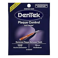 DenTek Easy Brush Advanced Clean Interdental Cleaners, Standard, 10 Count