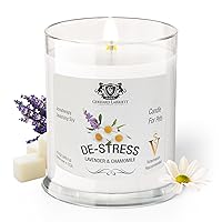Lavender & Chamomile Aromatherapy Deodorizing Soy Candle For Pets, Pet Odor Eliminator & Animal Lover Gift - 6 OZ (170 g)
