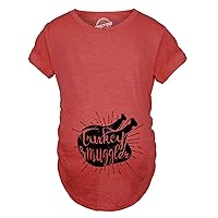 Turkey Smuggler T Shirt Funny Thanksgiving Maternity Shirt Pregnancy New Baby Tee