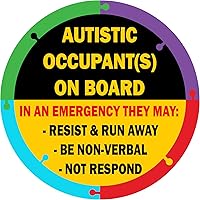 TOTOMO Autistic Occupant on Board Car Sticker - 6