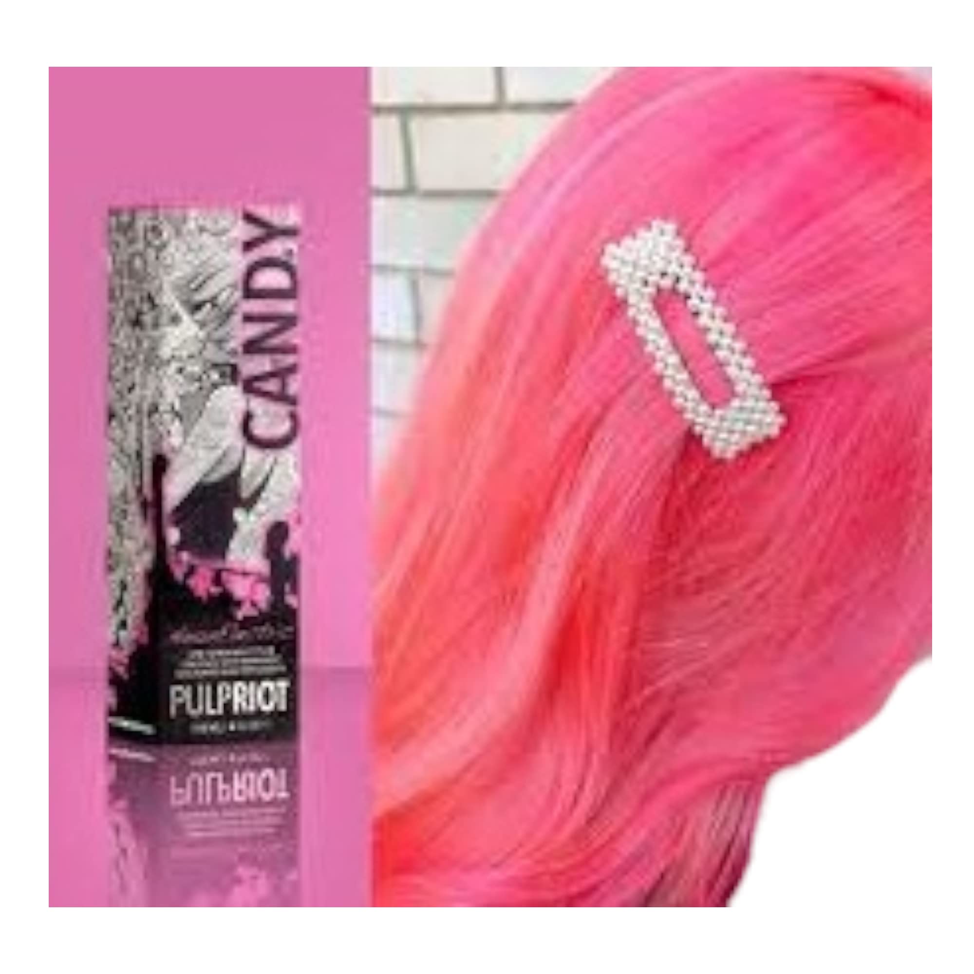 Pulp Riot Semi-Permanent Neon Hair Color 4oz- Candy