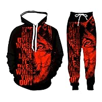 Youth Kids Anime Tracksuit 2 Piece Outfits Sweatsuits Hoodie Jacket Casual  Jogging Set with Pockets A X-Small