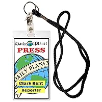 Daily Planet Clark Kent Novelty Laminated Card with Lanyard Halloween Costume Movie Prop