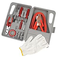 HW2194 Gray 31-Piece Auto Roadside Emergency Tool Kit