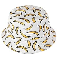 Novelty Fruit Print Bucket Hats Summer Fishing Cap Reversible Packable Sun Hat for Women, Men