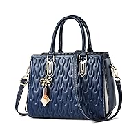 Purses and Handbags for Women Fashion Soft Embossed Design Work Top Handle Satchel Tote Large Capacity Shoulder Bags