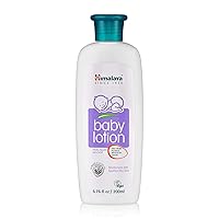 Himalaya Baby Lotion with Olive Oil and Almond Oil, Free from Parabens, Mineral Oil & Lanolin, Dermatologist Tested, 6.76 oz (200 ml)